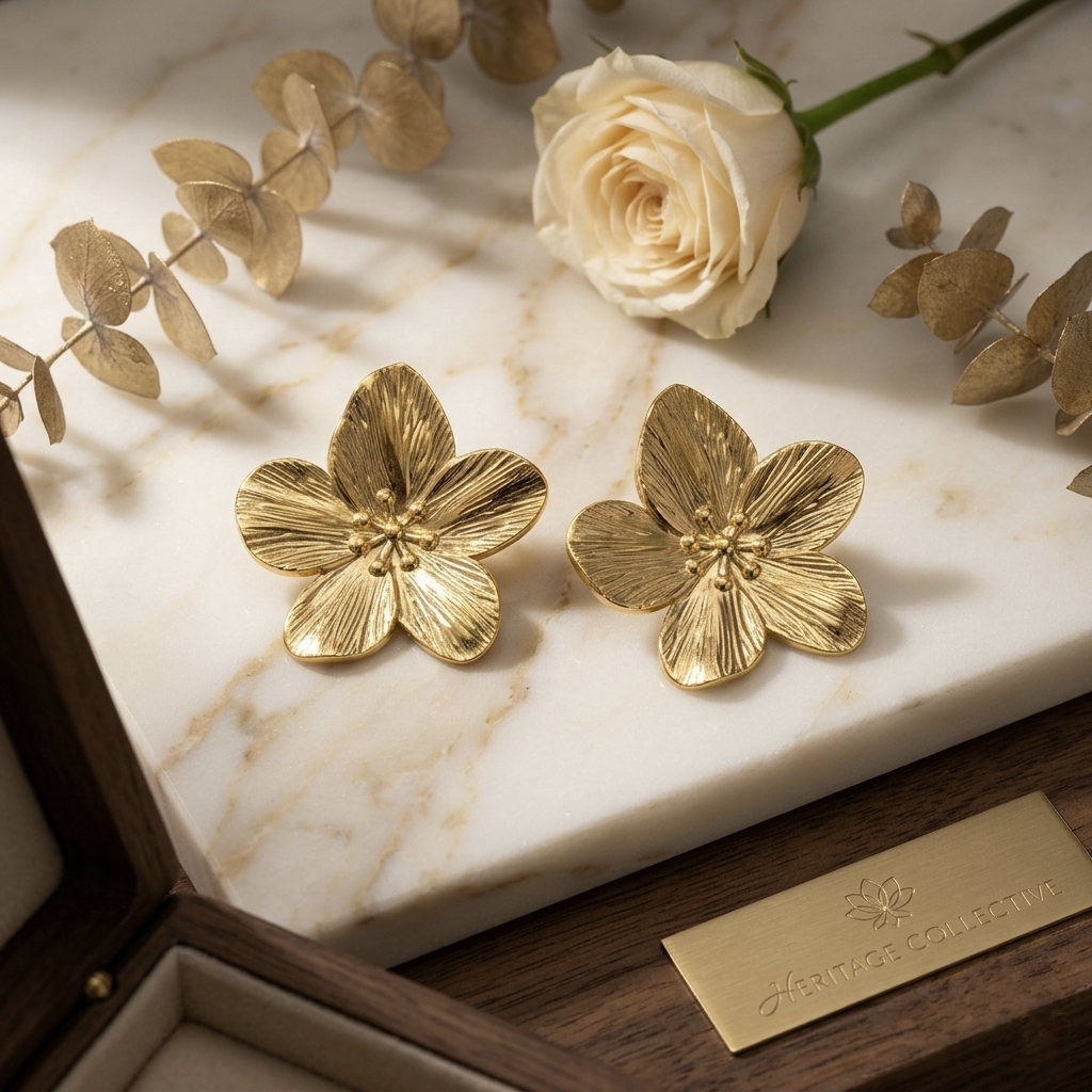 bloom stud earring