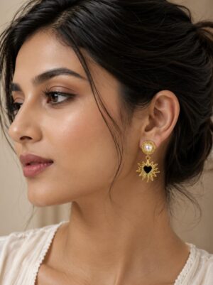 solara-heart-drops-304-stainless-steel-pvd-gold-earrings