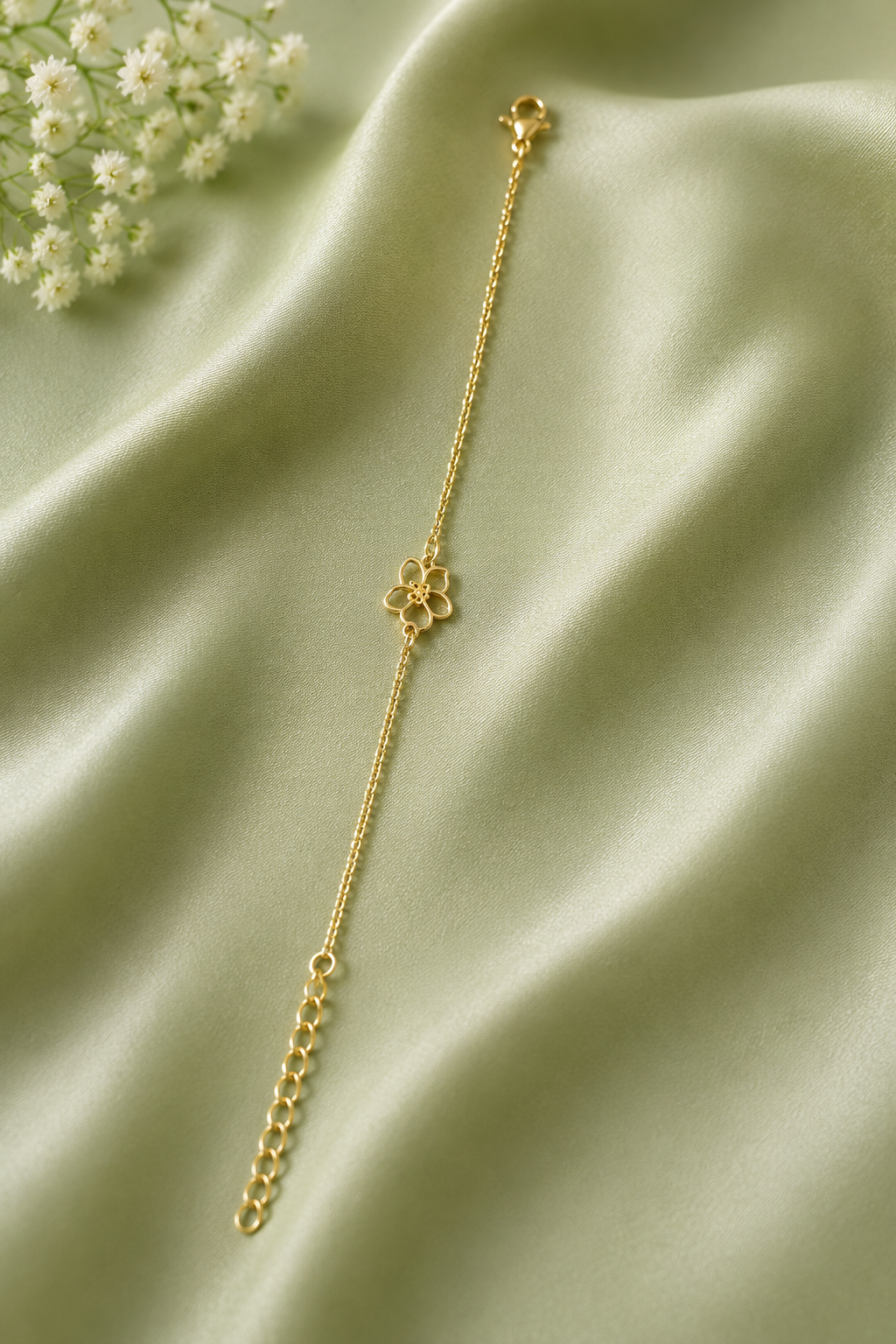 orchid petal bracelet